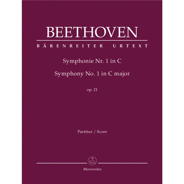 Symphony no. 1 in C major op. 21, Ludwig van Beethoven. Score