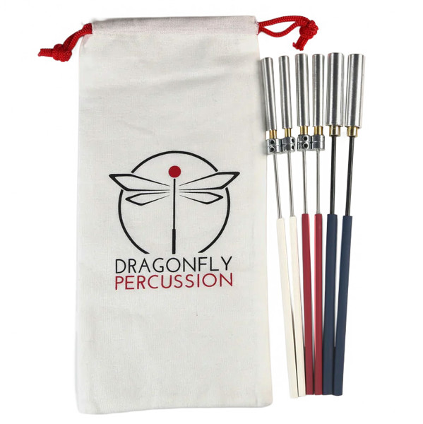 Triangelpinnesett Dragonfly Percussion ATSET, Set Of Triangle Beaters, Aluminum