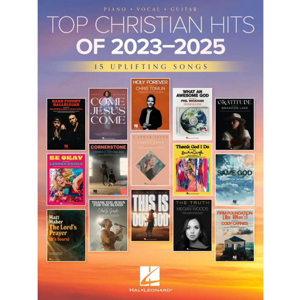 Top Christian Hits of 2023-2025, Piano/Vocal/Guitar