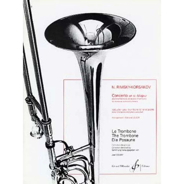 Trombone Concerto,  Nikolai Rimsky-Korsakov. Tenor trombone and Piano (Concerto en Sib Majeur)