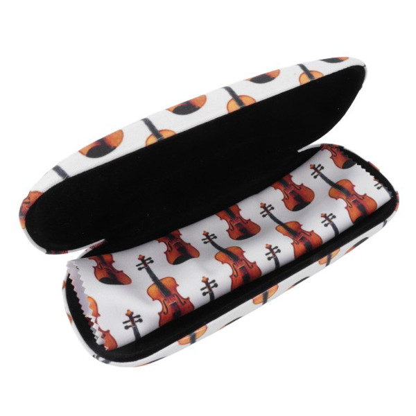 Etui til brille inkl. Mikrofiberduk, Violin