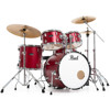Trommesett Pearl Roadshow RS505BC/C747, 20 m/Stativer, Cymbaler og Stol, Chrome Hwd, Matte Red