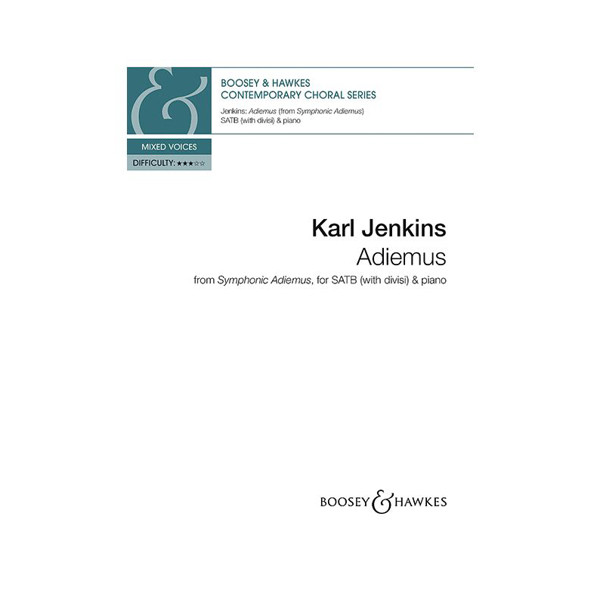 Adiemus (from Symphonic Adiemus), Karl Jenkins. SATB and Piano. Choral Score