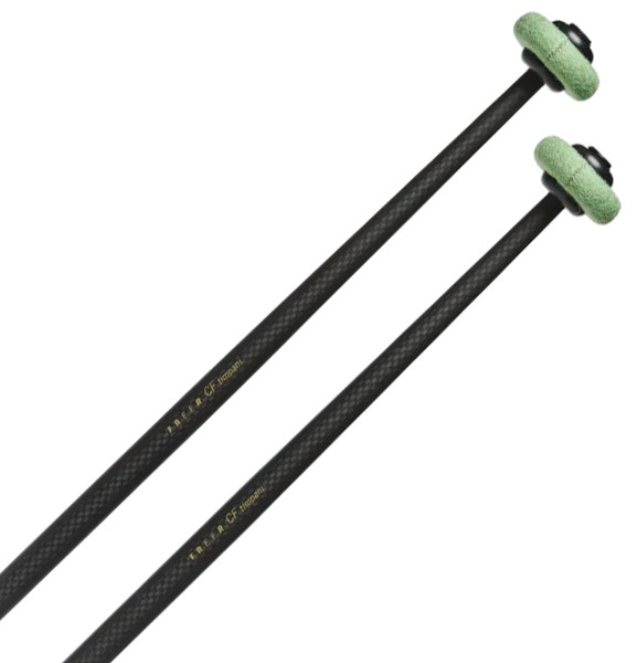Paukekøller Freer Percussion C-S2CH, Carbon Fiber, Extra Hard Felt Core