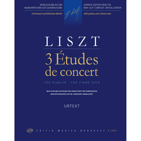 3 Etudes de Concert,  Franz Liszt. Piano