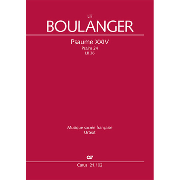 Psalm 24, Lili Boulanger. SATB, Tenor-solo, Piano. Full score