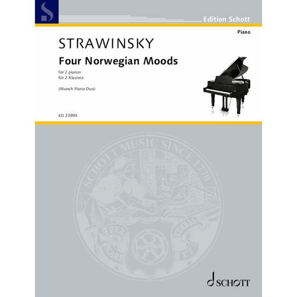 Four Norwegian Moods for 2 Pianos, Igor Strawinsky arr. Thomas Knudsen/Kari Johanne Kvernberg Dajani