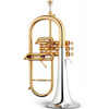 Flygelhorn Bb Stomvi Master, Bell Gold plated and Copper, Yellow Brass, Forsølvet