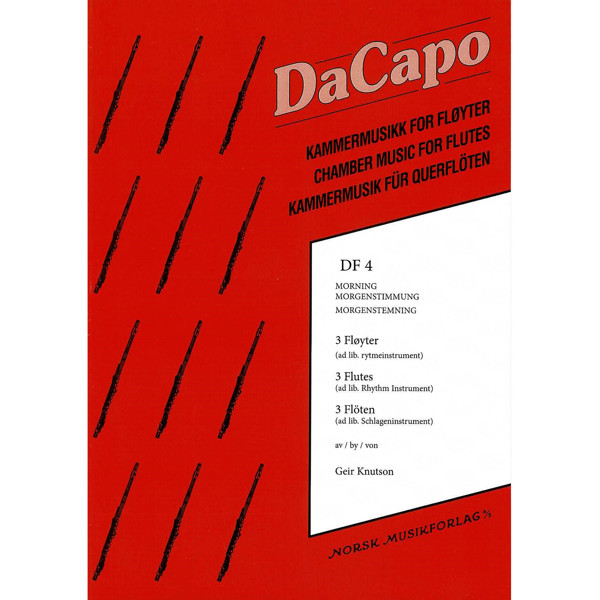 Morgenstemning, Edvard Grieg arr Geir Knutson. 3 Fløyter (DF4)