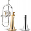 Flygelhorn Bb Stomvi Master, Bell Gold plated and Copper, Yellow Brass, Forsølvet