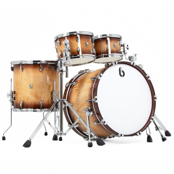 Trommesett British Drum Co. Legend Maple Exclusive Fusion Kit 22 Shell Pack LEG-MBX-22-FS-BF, 22, Burghley Fudge