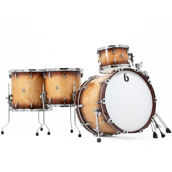 Trommesett British Drum Co. Legend Maple Exclusive Rock Kit 22 Shell Pack LEG-MBX-22-RK-BF, 22, Burghley Fudge