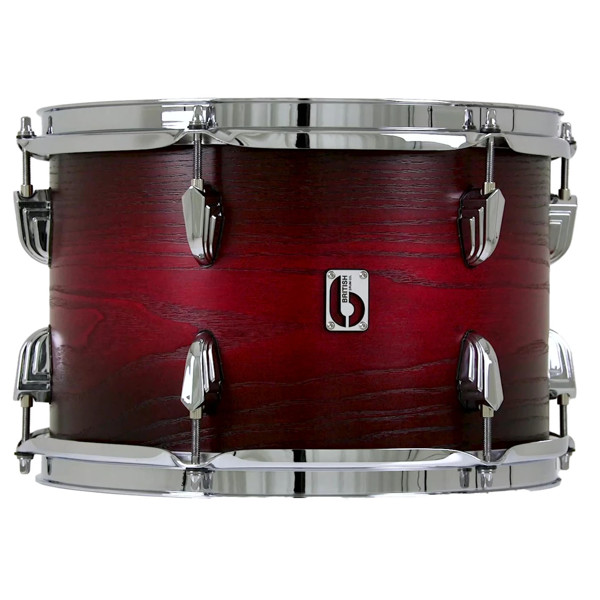 Tom-Tomtromme British Drum Co. Legend Maple Satin LEG-MBX-12-8-RT-RDL, 12x8, Redlands