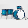 Trommesett British Drum Co. Legend Maple Satin Rock Kit 24 Shell Pack LEG-MBX-24-RK-FIB, 24, Fistral Blue