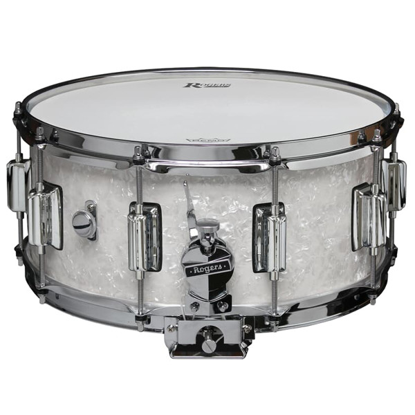 Skarptromme Rogers DynaSonic 37-WMP, 14x6,5, Maple/Poplar Shell, Beavertail Lug, White Marine Pearl
