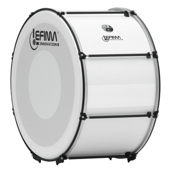 Marsjstortromme Lefima CarboStroke MB-BMS-1812-2HM, 18x12, Mega Light, White, 2,3kg