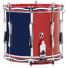 Paradetromme British Drum Co. Regimental RS1G-ML, 14x12, m/Bunn Seider, Aluminum Hoops, Military Red & Blue Livery