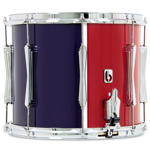 Paradetromme British Drum Co. Regimental RS1P-ML, 14x12, Lower Palledium Strainer, Military Red & Blue Livery