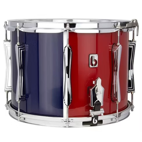 Paradetromme British Drum Co. Regimental RS1Y-ML, 14x10, Lower Palledium Strainer, Military Red & Blue Livery