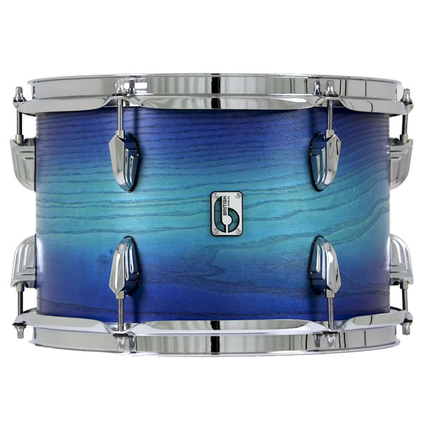 Tom-Tomtromme British Drum Co. Legend Maple Satin LEG-MBX-12-8-RT-FIB, 12x8, Fistral Blue