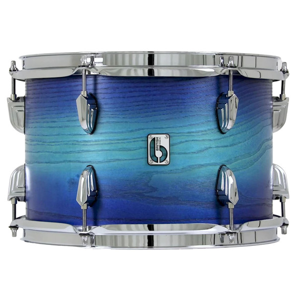 Tom-Tomtromme British Drum Co. Legend Maple Satin LEG-MBX-13-9-RT-FIB, 13x9, Fistral Blue
