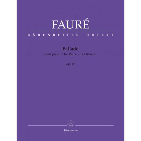 Ballade for Piano Op. 19, Gabriel Faure. Piano