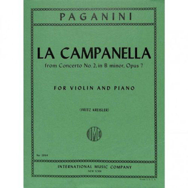 La Campanella from Concerto no. 2 B-minor op. 7, Niccolo Paganini. Violin and Piano