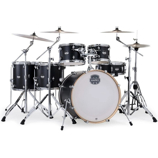 Trommesett Mapex Mars Maple Studioease MM628SFUKD, 22, Maple, Matt Black