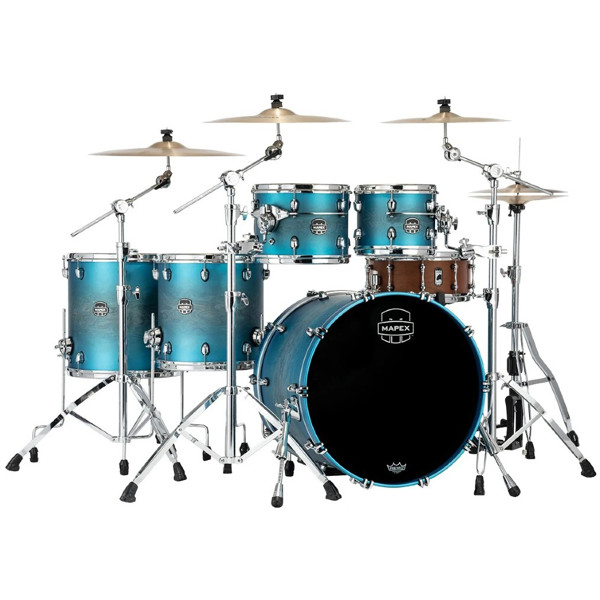 Trommesett Mapex Saturn Evolution SE628XBPT, 22, Maple/Walnut, Exotic Azure Burst