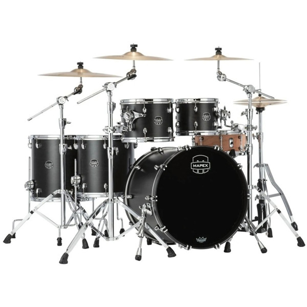 Trommesett Mapex Saturn SR628XFB, 22, Maple/Walnut, Satin Black