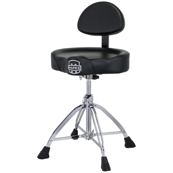 Trommestol Mapex T875, m/Doble Ben, Round Viny Seat, Backrest