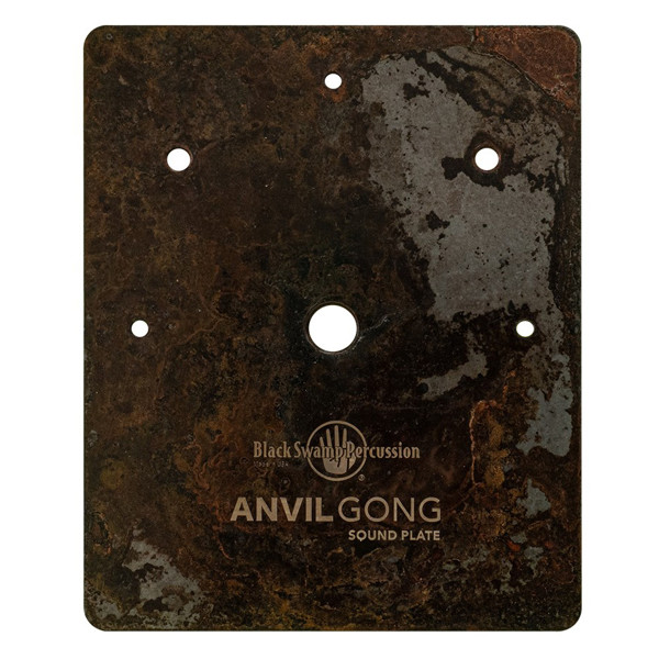 Anvil Gong Black Swamp SPLREC-6.5, Rectangular Sound Plate, Includes 3 Rivets & Suspension Line