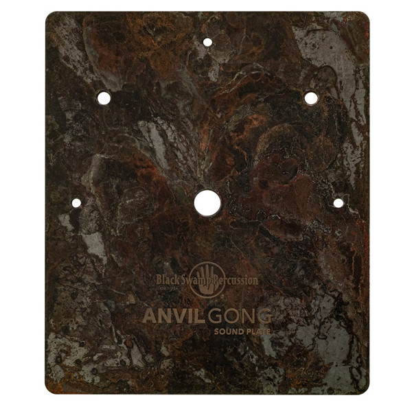 Anvil Gong Black Swamp SPLREC-7.5, Rectangular Sound Plate, Includes 3 Rivets & Suspension Line
