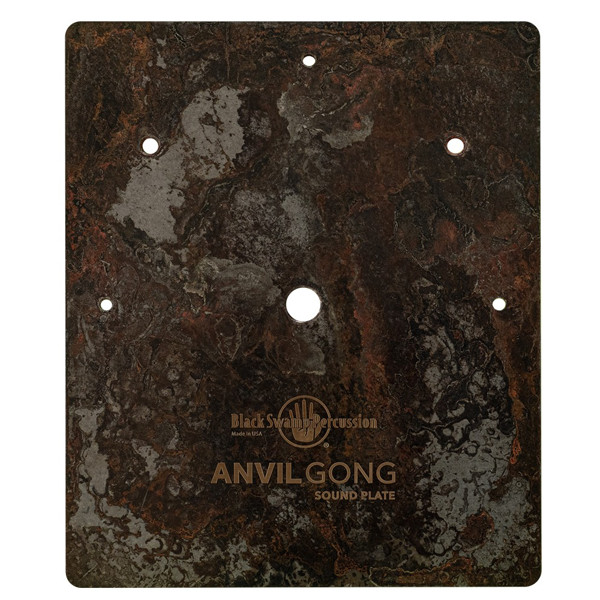 Anvil Gong Black Swamp SPLREC-8.5, Rectangular Sound Plate, Includes 3 Rivets & Suspension Line