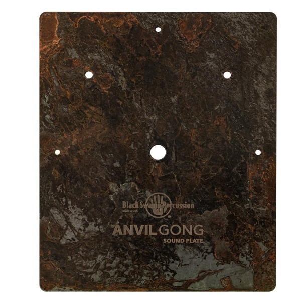 Anvil Gong Black Swamp SPLREC-9.5, Rectangular Sound Plate, Includes 3 Rivets & Suspension Line
