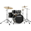 Trommesett Sonor AQ1 Studio AQ1-STUDIO-SET-WM-PB, 5 Pc, Birch, 20, Piano Black m/Stativer