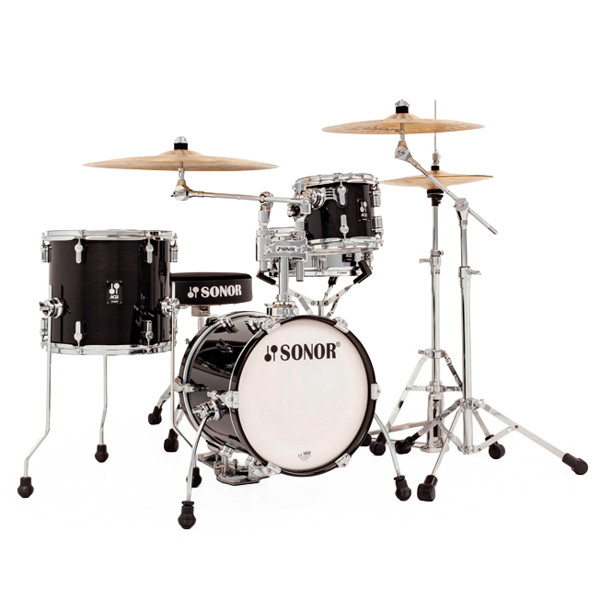 Trommesett Sonor AQ2 Martini AQ2-MARTINI-SS-WM-TSB, 14, Maple, Transparent Stain Black