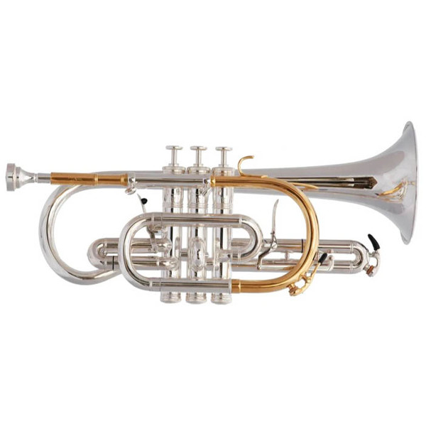 Kornett Bb Smith Watkins Soloist, Forsølvet. Incl. 9 Intertchangable leadpipes