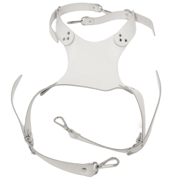 Bandolær Stortromme Apica Sling 5SMADGLRSW4, m/Belte, Leather, White