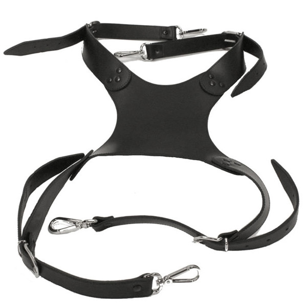Bandolær Stortromme Apica Sling 5SMADGLRSZ4, m/Belte, Leather, Black