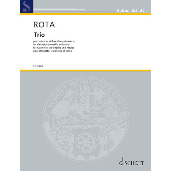 Trio for Clarinet, Cello and Piano, Nino Rota