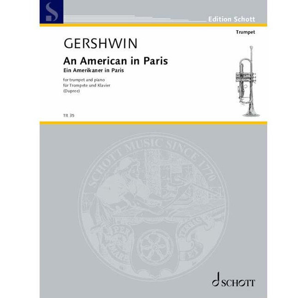 An American in Paris, George Gershwin arr. Frank Dupree. Trumpet and Piano