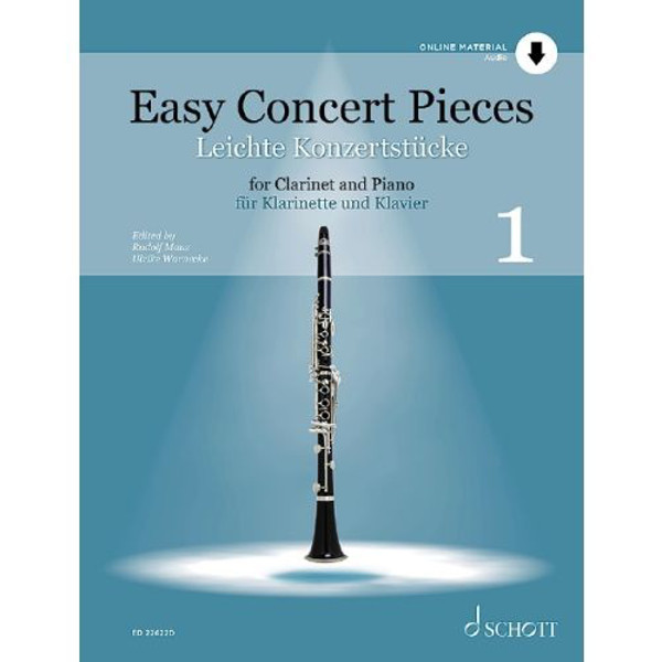 Easy Concert Pieces 1. Clarinet and Piano Book and Media