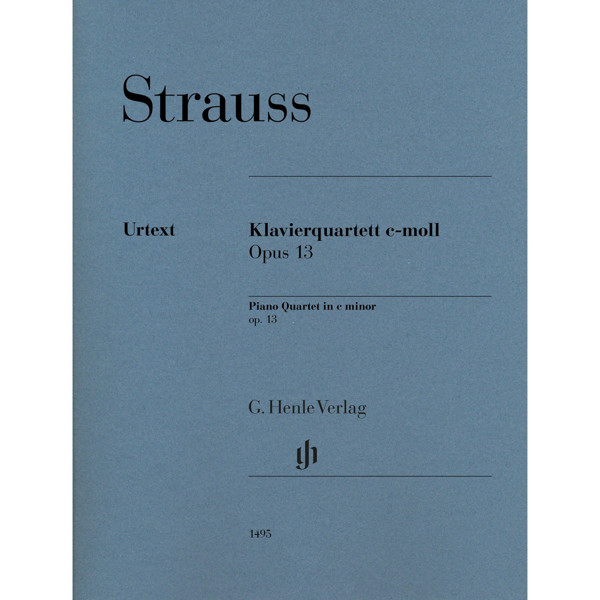 Piano Quartet c minor op. 1, Richard Strauss. Violin, Viola, Cello and Piano