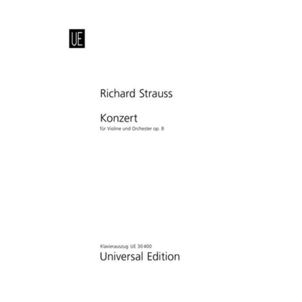 Violin Concerto d-minor op. 8, Richard Strauss. Violin and Piano
