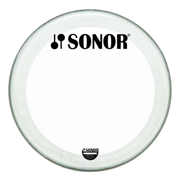 Stortrommeskinn Sonor (Remo) Powerstroke 3, Clear 22