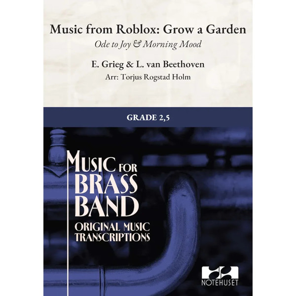 Music from Roblox Grow a Garden, Grieg/Beethoven arr. Torjus Rogstad Holm. Brass Band