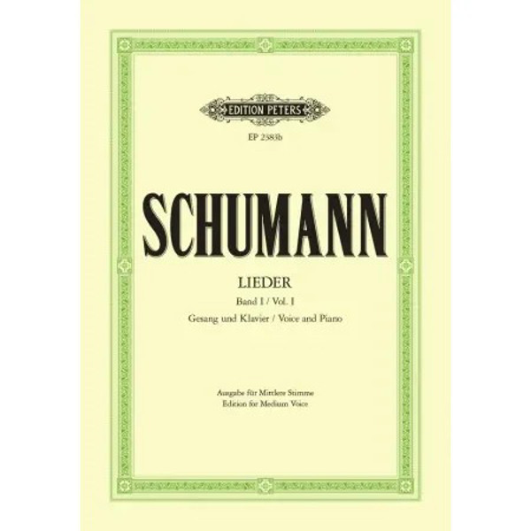 Complete Songs Lieder Vol 1, Robert Schumann. Medium Voice and Piano