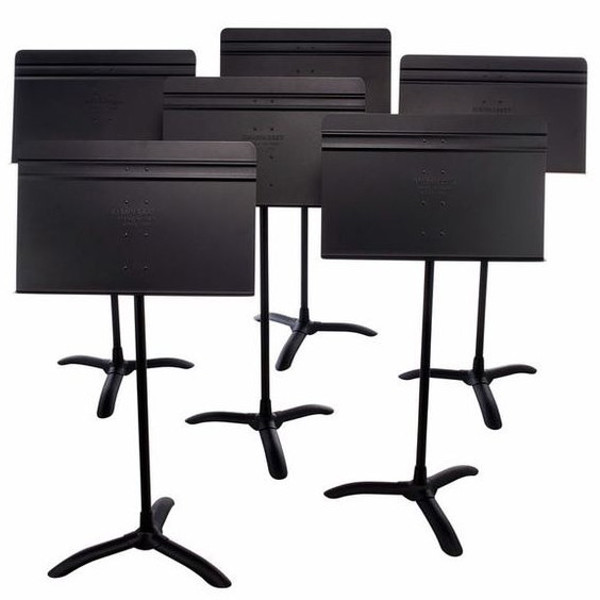 Notestativ Manhasset #48C, Symphony Stand, Black, Trinnløs, 6 Stk