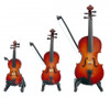 Miniature Instrument Fiolin med Etui og stativ, 8 cm
